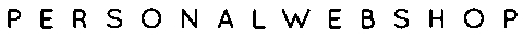 Personalwebshop
