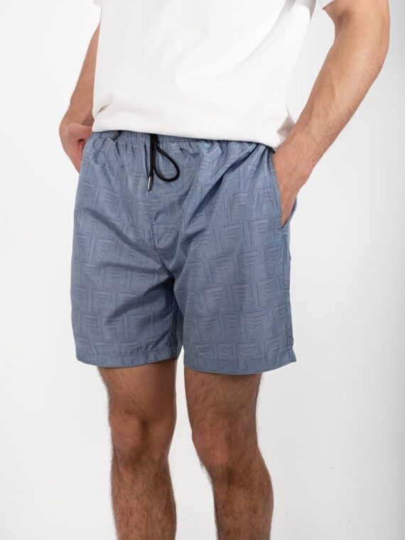 FENDI Swimshort Blue Monogram