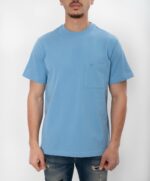 HERMES H Embroidered Shirt Blue Ciel