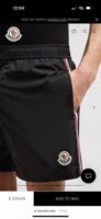 MONCLER SWIMSHORT BLACK ‘25
