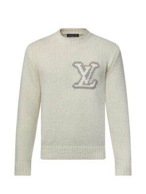 Louis Vuitton Intarsia Wool white