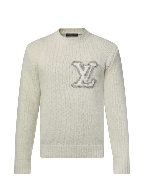 Louis Vuitton Intarsia Wool white