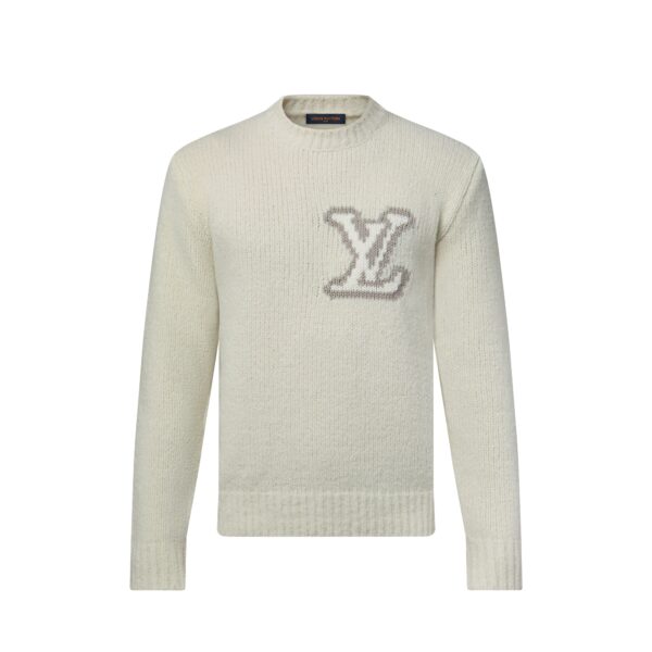 Louis Vuitton Intarsia Wool white