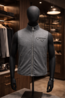 Prada bodywarmer grey