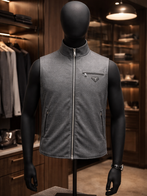 Prada bodywarmer grey