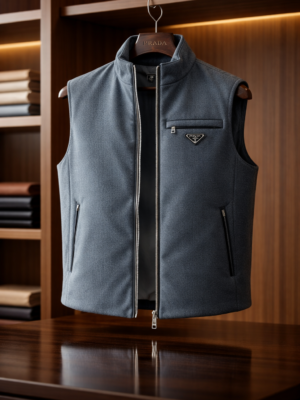Prada bodywarmer grey